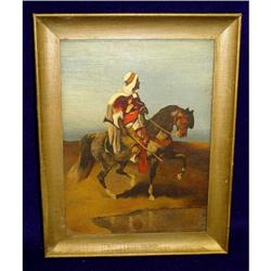 Arab Horse Dessert Fighter Arabian Oil Painting#2046788