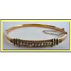 Image 1 : VICTORIAN GOLD BRACELET W SEED PEARLS ANTIQUE #2046835