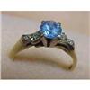 Image 1 : 14&18k GOLD RING Blue Topaz #2056472