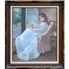 Image 1 : ORIG OIL PAINTING PORTRAIT OF A YOUNG LADY #2056674