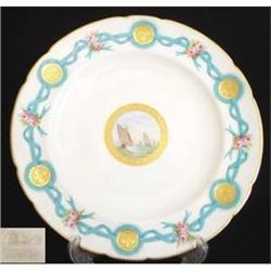 Minton Ribbon Cabinet Plate (c1862) #2056733