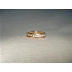 14K Pink Rose Gold Diamond Wedding Band Ring #2056933