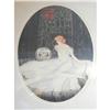 Image 1 : Deco Courcelles Print Lady and the Fish Bowl #2057106