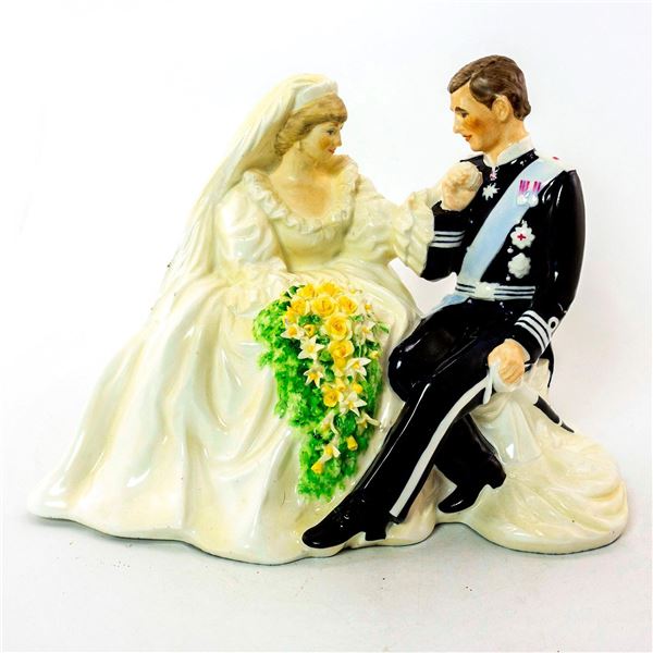 Coalport Bone China Figurine, Charles & Diana Wedding