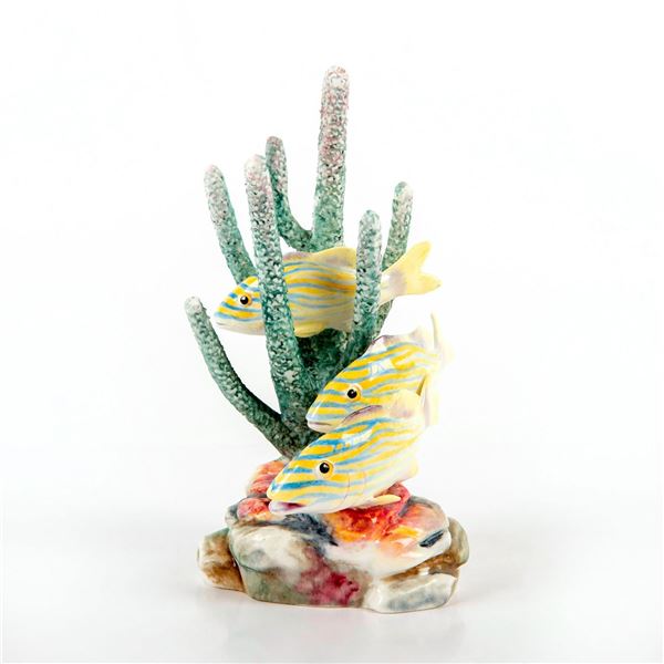 Royal Worcester Fish Figurine, Yellow Grunt RW3576