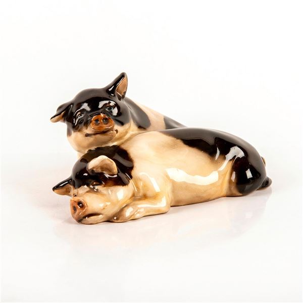 Very Rare Royal Doulton Figurine, Pigs Snoozing HN802