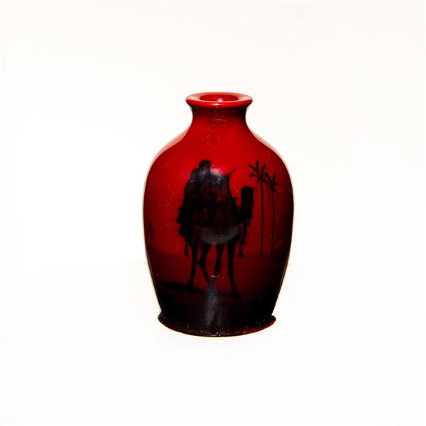 Royal Doulton Porcelain Flambe Vase in Miniature