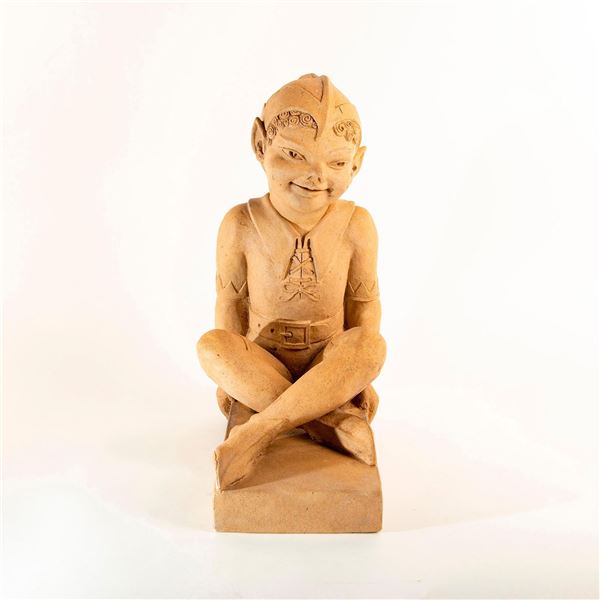 Rare Doulton Lambeth Harry Simeon Garden Sculpture , Pixie