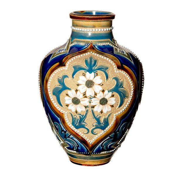 Doulton Lambeth Eliza Simmance Floral Vase