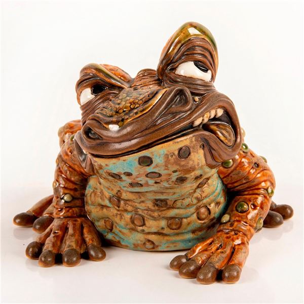 Andrew Hull Pottery Figurine, Frederick Frog
