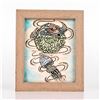 Image 3 : Framed Andrew Hull Pottery Decorative Trial Tile, Signed