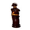 Image 2 : 19th Century English Pottery Figural Flask, Falstaff