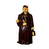 Image 1 : 19th Century English Pottery Figural Flask, Night Watchman