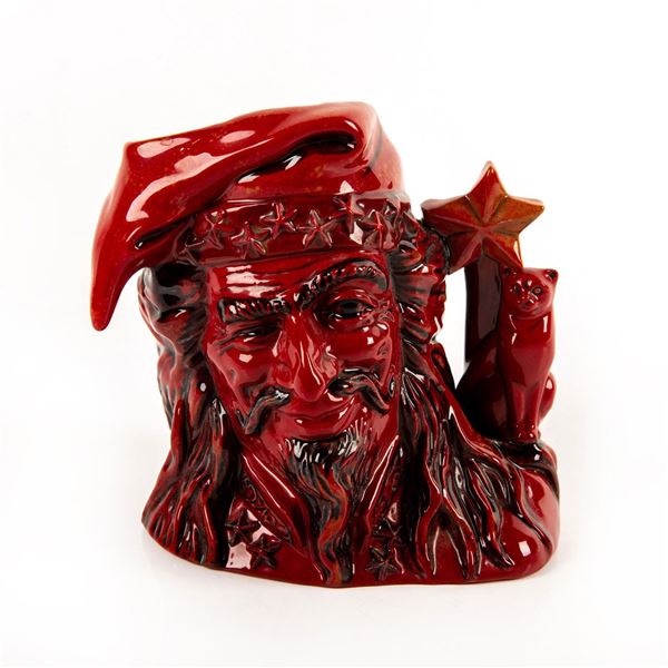 Royal Doulton Large Flambe Character Jug, Wizard D7239