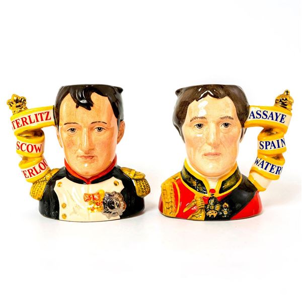 Napoleon and Duke of Wellington Pair D7001 & D7002 - Small - Royal Doulton Character Jug