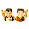 Image 2 : Napoleon and Duke of Wellington Pair D7001 & D7002 - Small - Royal Doulton Character Jug