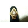Image 1 : Beautiful Filigree 14kt Gold Estate Diamond #2006355