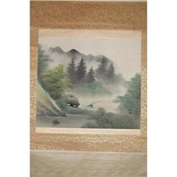 Japanese  Ink  on  paper  Scroll  Painting #2006380