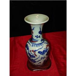 Chinese Porcelain Mallet-shaped Vase of Ming #2006416