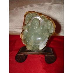 burmerse Jadeite of Happy Buddha  Statue of #2006423