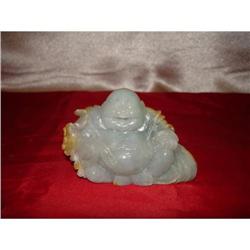 Burmese Jadeite Happy Buddha Statue of 18th #2006425