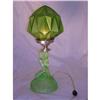 Image 1 : Rotterdam Lady on Rocks Uranium Glass Lamp with#2006436