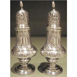 Hand Chased English Sterling Salt & Pepper Set #2006485