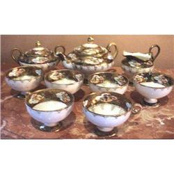 Antique Oriental Fine Porcelain Tea Set, HP #2006492