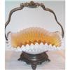 Image 1 : RARE Hand Painted Yellow Daisy Brides Basket #2006612
