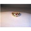 Image 1 : 14K YG Gold Diamond Emerald Sapphire Ruby Ring #2006750