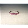 Image 1 : 18K WG Gold Ruby Eternity Wedding Band Ring #2006771