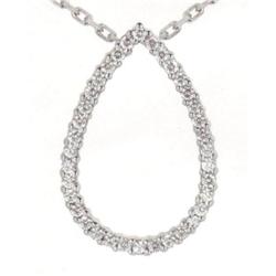 0.70 carats Diamond Pear Pendant with chain #2006984