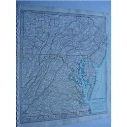 RARE 1833 ANTIQUE MAP NEW JERSEY,NEW #2007024