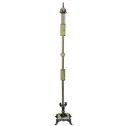 Green Onyx Stone Brass Metal Floor Lamp #2018268