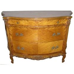 Louis XV Tiger Maple Bombe Commode #2018280