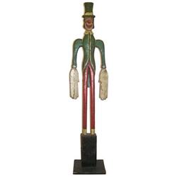 58" Wooden Painted Clown Whirligig #2018288