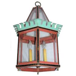 Antique Painted Ceiling Lantern Fixture #2018296