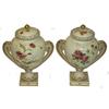 Image 1 : Pair Worcester Porcelain Handled Urns #2018315