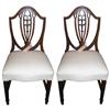 Image 1 : Pair Shield Back Hepplewhite Side Chairs #2018469