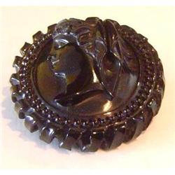 Antique Whitby Jet Brooch #2019086