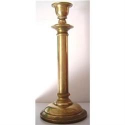 Antique Tall Brass Candlestick #2019129