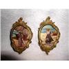 Image 1 : Oil Paintings On Wood Bronze Frames 19th C #2033403