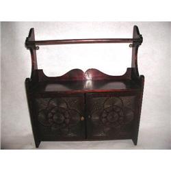 Mahogany Wall Cabinet and Shelf C.1920 #2033437