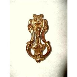 French Door Knocker Brass C.1900-1920 #2033442