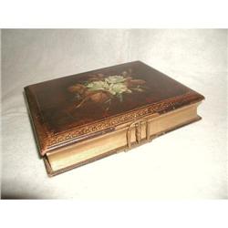 Leather Photo Album Gilt Pages 19th Century #2033444