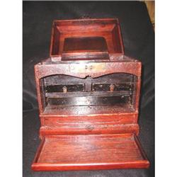 Seal Jewelry Box Chinese Elmwood C.1820 #2033448