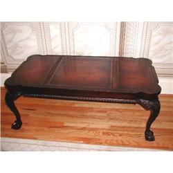 Weiman Coffee Table Leather Mahogany C.1920 #2033453