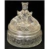 Image 1 : MY PET Clear Depression Glass Powder Jar #2033866