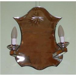 Pair of Mirrored Sconces #2033895