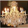 Image 1 : Crystal Beaded Chandelier Fixture #2033896